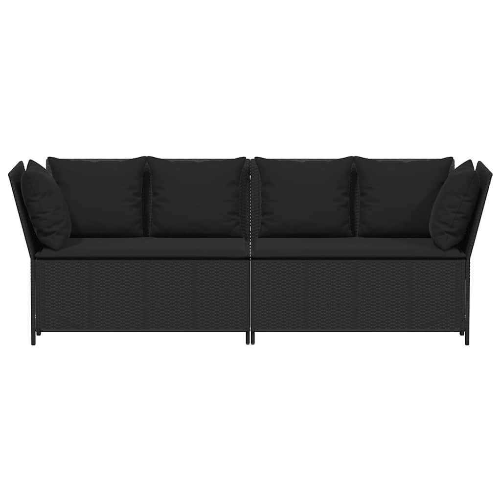 Tuinbank Met Kussens Poly Rattan