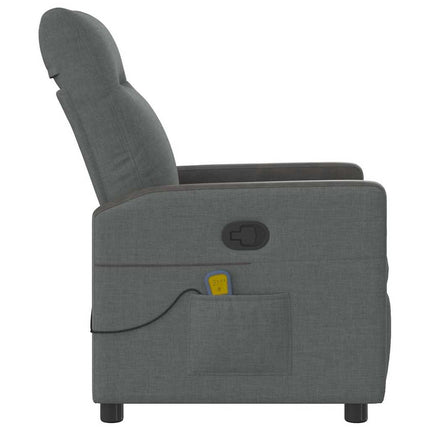 Massagestoel Donkergrijze Stof