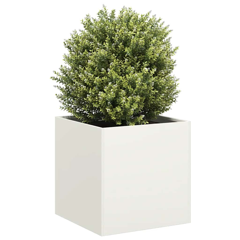 Plantenbak Koudgewalst Staal Wit