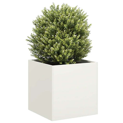 Plantenbak Koudgewalst Staal Wit