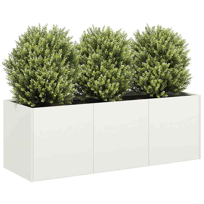 Plantenbak Koudgewalst Staal Wit