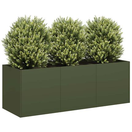 Plantenbak Koudgewalst Staal Olijfgroen