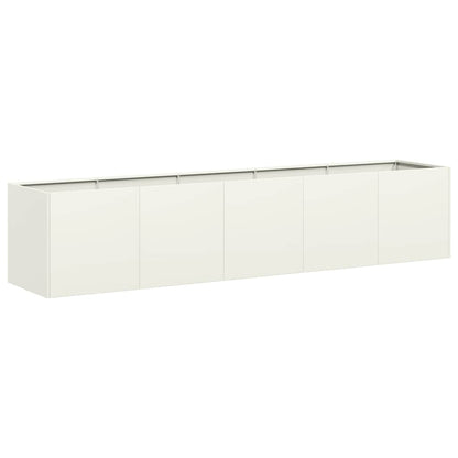 Plantenbak Koudgewalst Staal Wit
