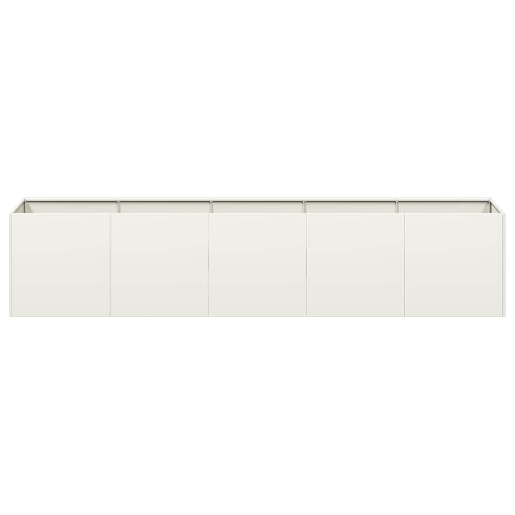 Plantenbak Koudgewalst Staal Wit