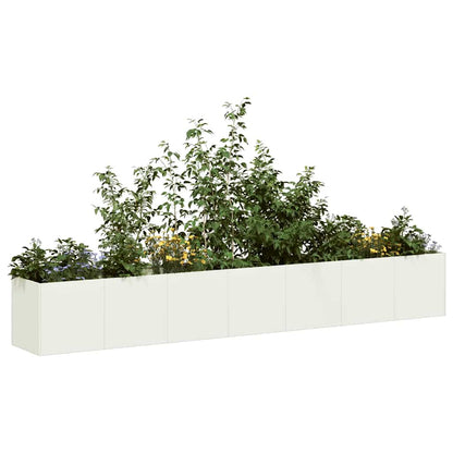 Plantenbak Koudgewalst Staal Wit