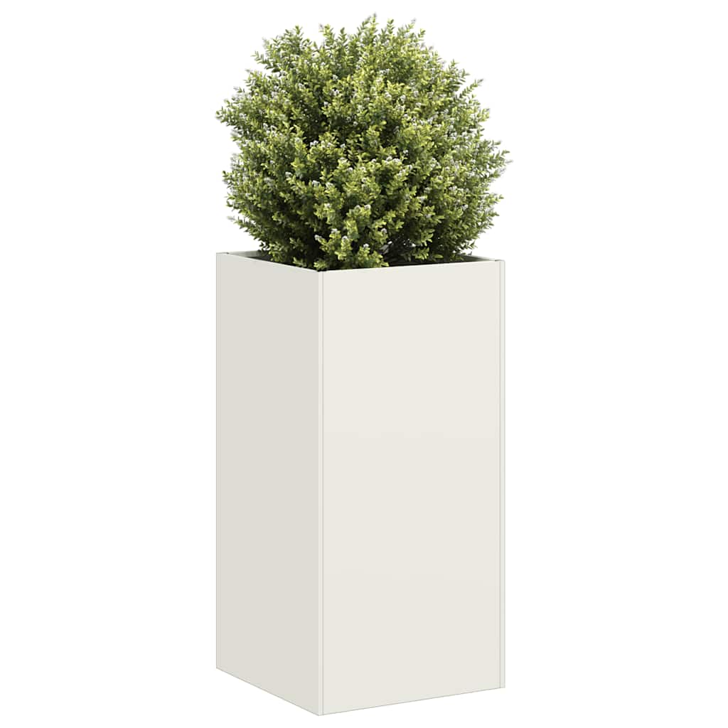 Plantenbak Koudgewalst Staal Wit