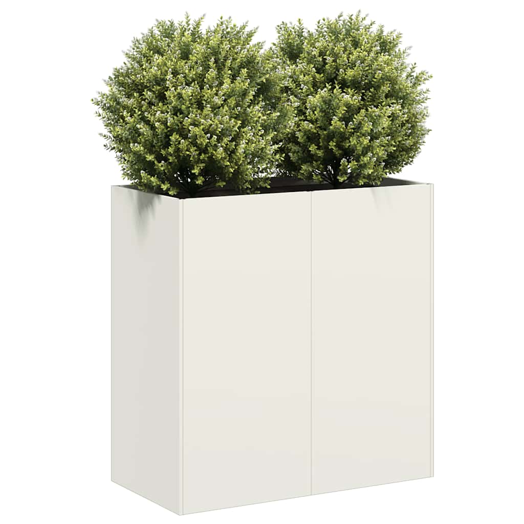 Plantenbak Koudgewalst Staal Wit
