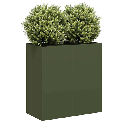 Plantenbak Koudgewalst Staal Olijfgroen