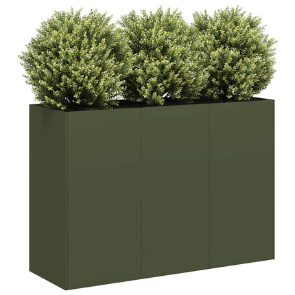 Plantenbak Koudgewalst Staal Olijfgroen