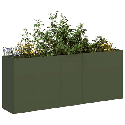 Plantenbak Koudgewalst Staal Olijfgroen