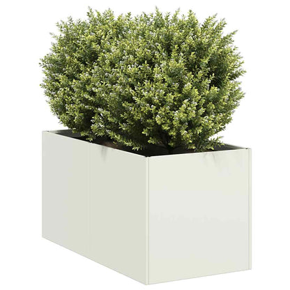 Plantenbak Koudgewalst Staal Wit