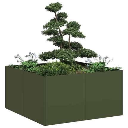 Plantenbak Koudgewalst Staal Olijfgroen