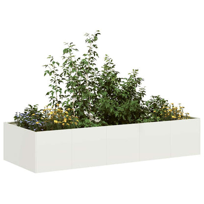 Plantenbak Koudgewalst Staal Wit