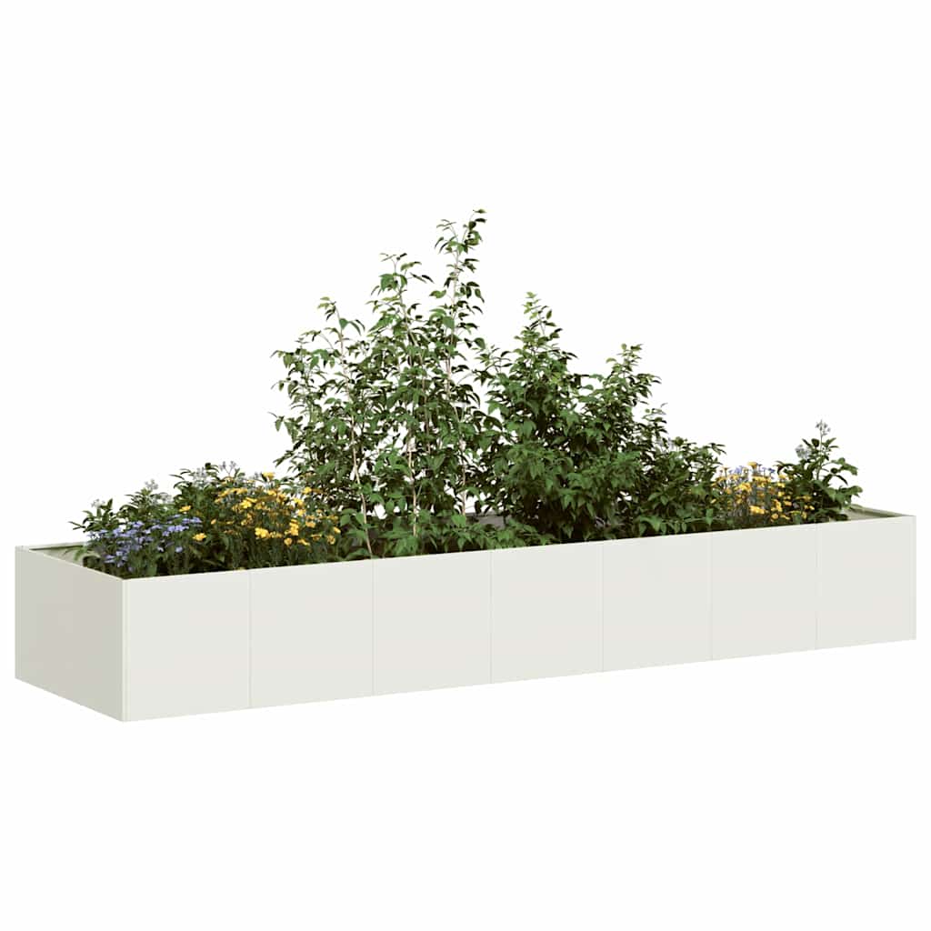 Plantenbak Koudgewalst Staal Wit