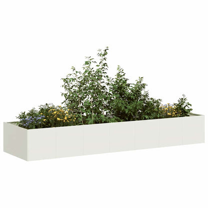 Plantenbak Koudgewalst Staal Wit