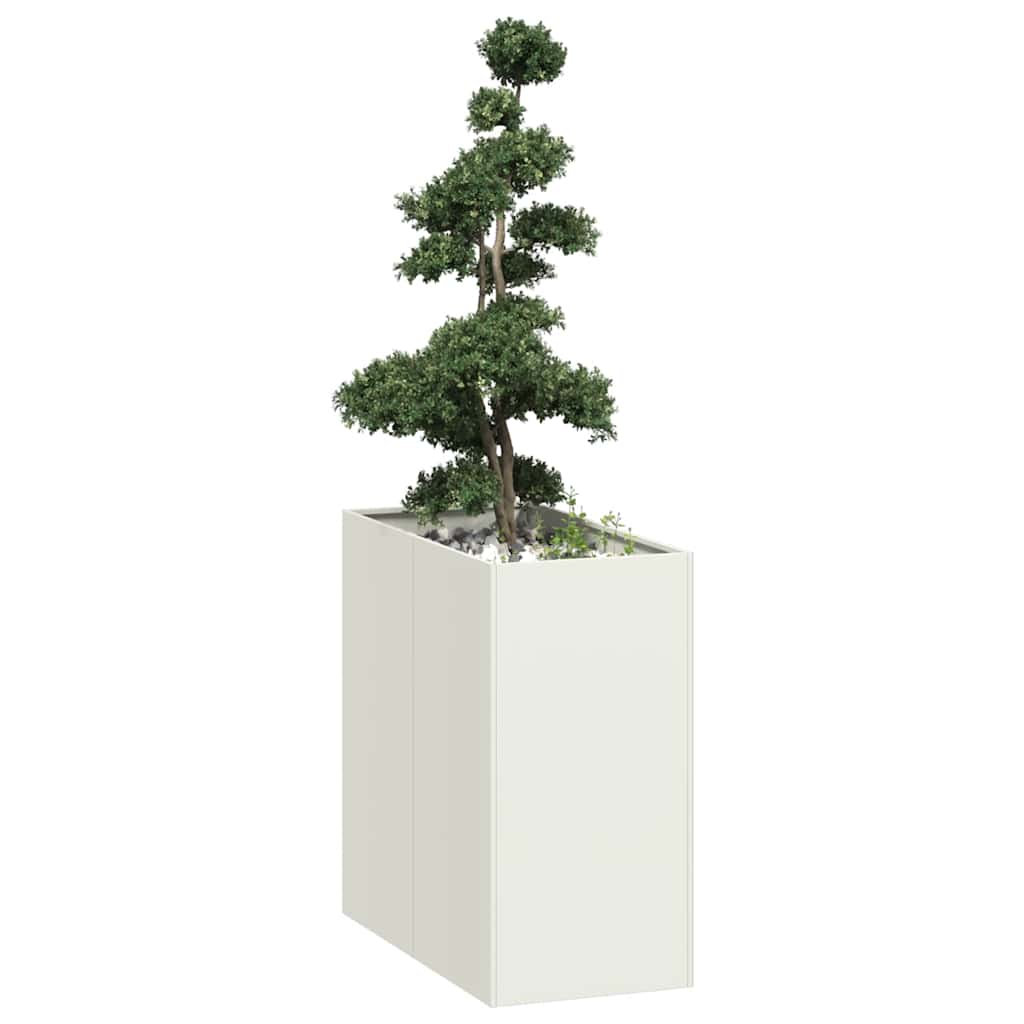 Plantenbak Koudgewalst Staal Wit