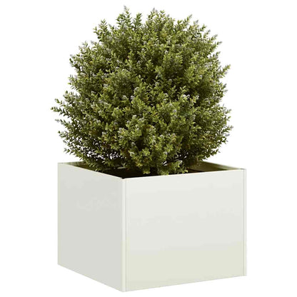 Plantenbak Koudgewalst Staal Wit