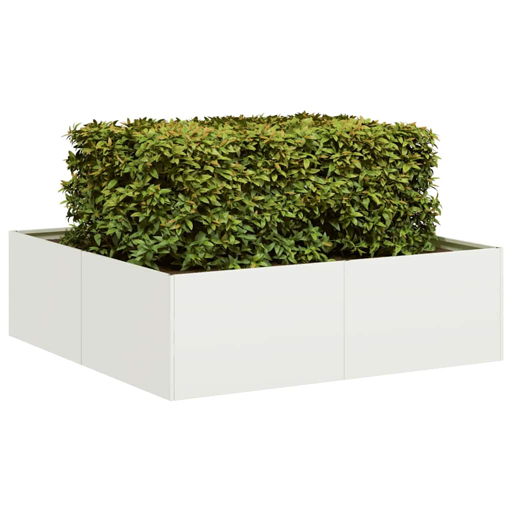 Plantenbak Koudgewalst Staal Wit