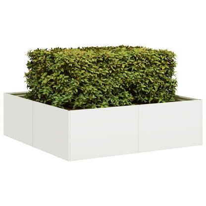 Plantenbak Koudgewalst Staal Wit