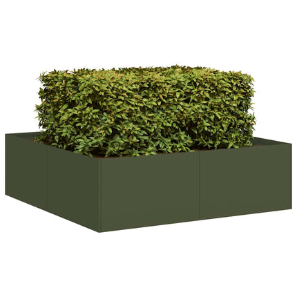 Plantenbak Koudgewalst Staal Olijfgroen