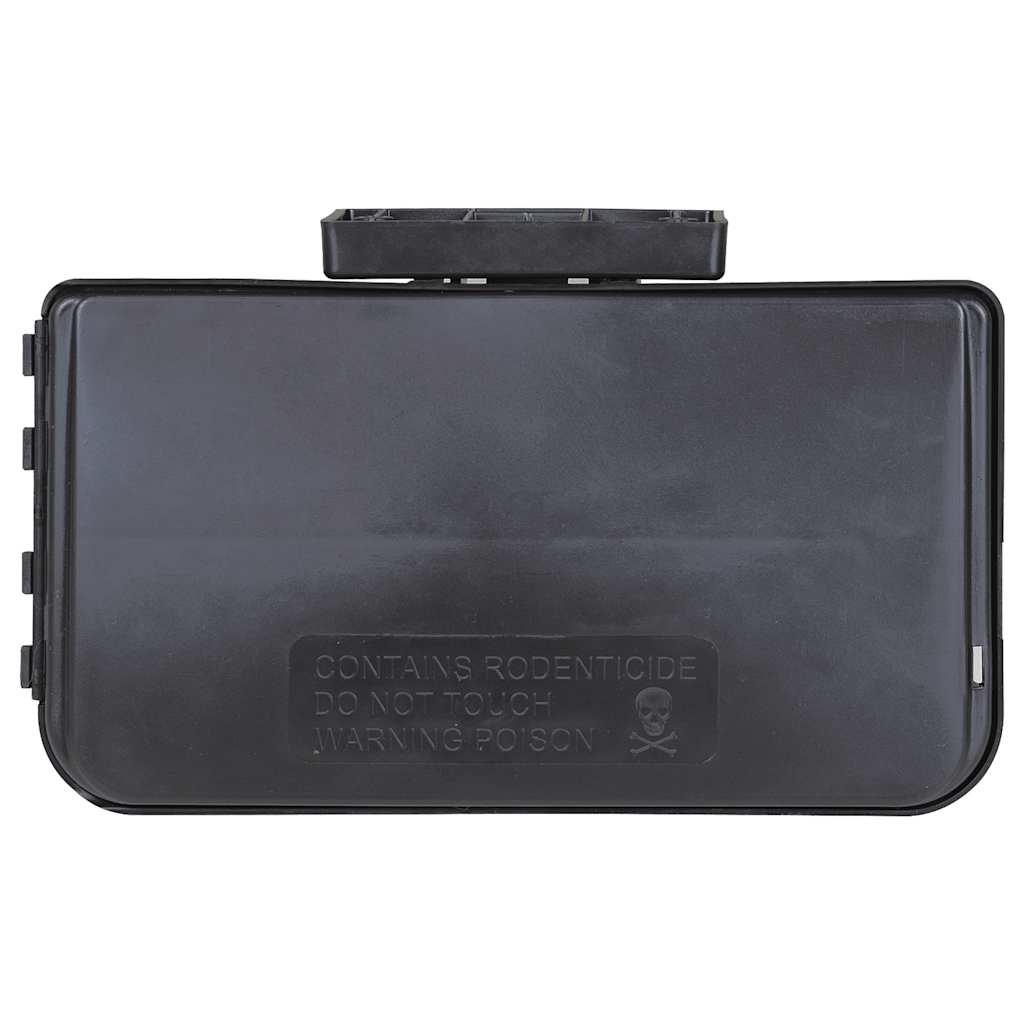 Muizenvallen 4 st 22x12,5x7,5 cm zwart