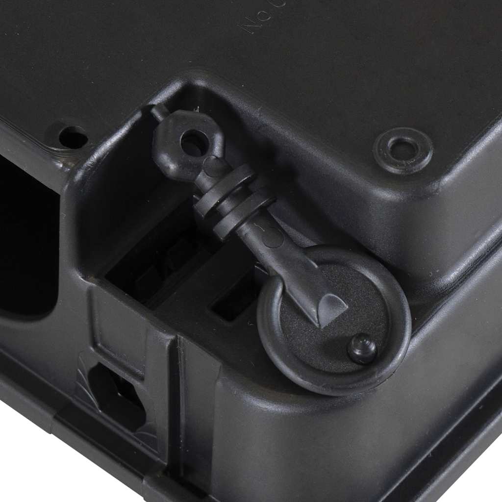 Muizenvallen 4 st 22x12,5x7,5 cm zwart