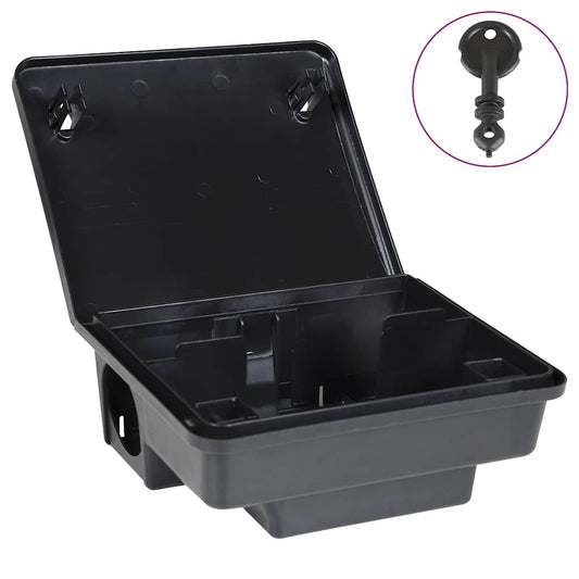 Muizenvallen 4 st 23x19x9,5 cm zwart