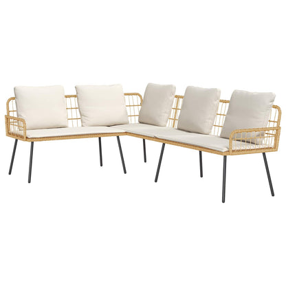 Bank Met Kussen Antraciet 173 X 231 X 90Cm Staal