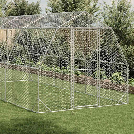 Kippenren 2,5X6X2,25 M Gegalvaniseerd Staal