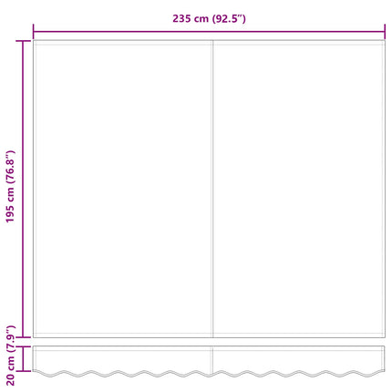 Vervangingsdoek Voor Zonnescherm Antraciet Polyester Antracietkleurig