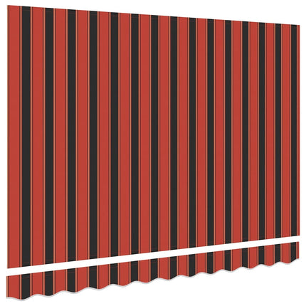 Vervangingsdoek Voor Zonnescherm Oranje En Bruin