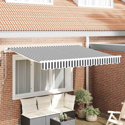 Vervangingsdoek Voor Luifel 3X2,5 M Kleurig En Antraciet En Wit