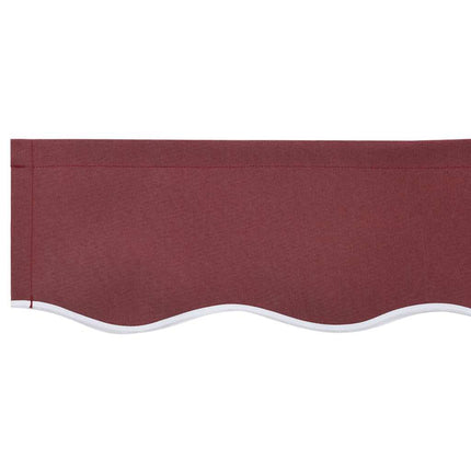 Vervangende Markies Volant Bordeauxrode Stripe Polyester Bordeauxrode Streep