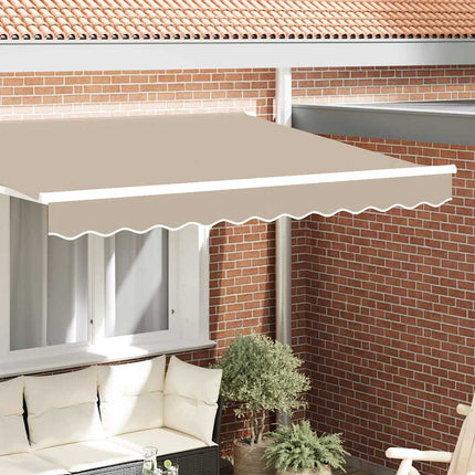 Vervangende Markies Volant Polyester Beige