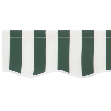 Vervangende Markies Volant Polyester Groen En Wit