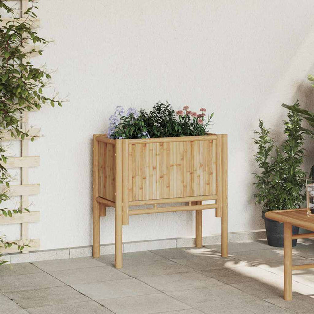 Verhoogd Bed Bruin 70 X 35 X Bamboe