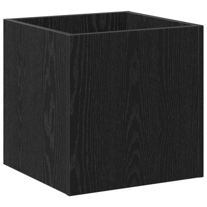 Bloempot Box Zwart Eiken 40 x 38.5 x 40 cm Bewerkt hout