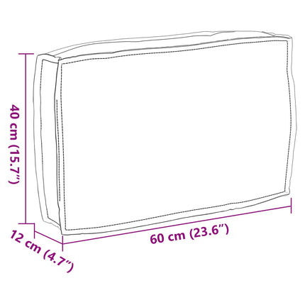 Kussen 60 X 40 X 12 Cm Oxford Stof