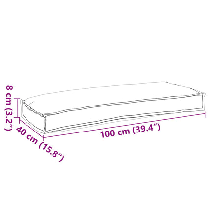 Kussen 100 X 40 X 8 Cm Oxford Stof