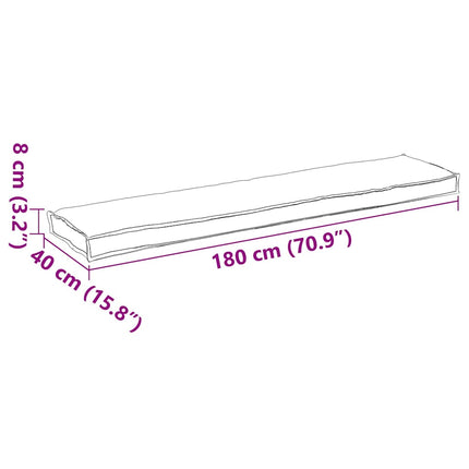 Palet Kussen Groen 180 X 40 X 8 Cm Oxford Stof