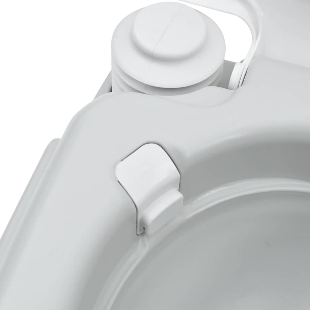 Camping Toilet Grijs en Wit 41,5 x 36,5 x 30 cm Polyetheen