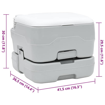 Camping Toilet En Wit 41,5 X 36,5 X 30 Cm Polyetheen