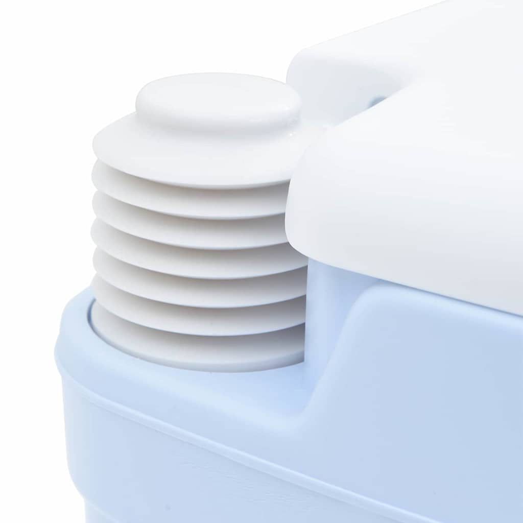 Camping Toilet Lichtblauw en Wit 41,5 x 36,5 x 30 cm Polyetheen