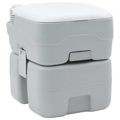 Camping Toilet Grijs en Wit 41,5 x 36,5 x 42 cm Polyetheen