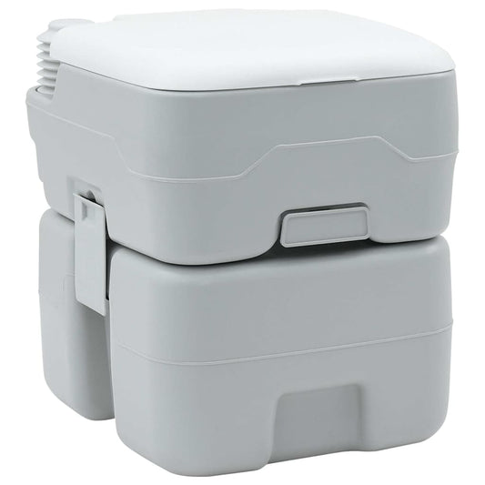 Camping Toilet Grijs en Wit 41,5 x 36,5 x 42 cm Polyetheen