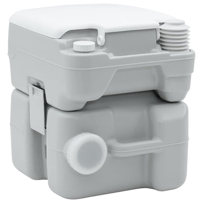 Camping Toilet Grijs en Wit 41,5 x 36,5 x 42 cm Polyetheen