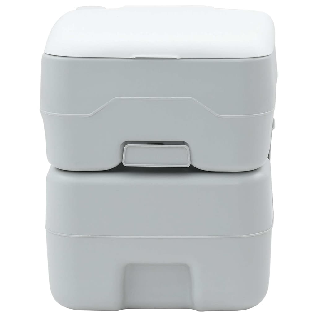 Camping Toilet Grijs en Wit 41,5 x 36,5 x 42 cm Polyetheen