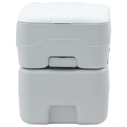 Camping Toilet Grijs en Wit 41,5 x 36,5 x 42 cm Polyetheen