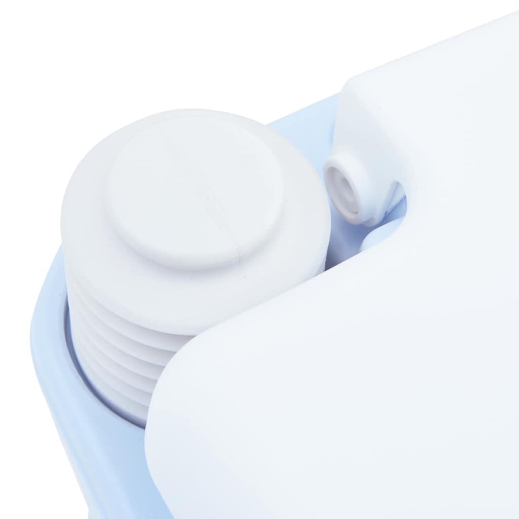 Camping Toilet Lichtblauw en Wit 41,5 x 36,5 x 42 cm Polyetheen