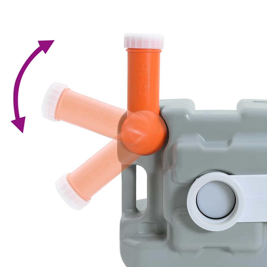 Camping Toilet Grijs 41.5 x 36.5 x 42 cm Kunststof